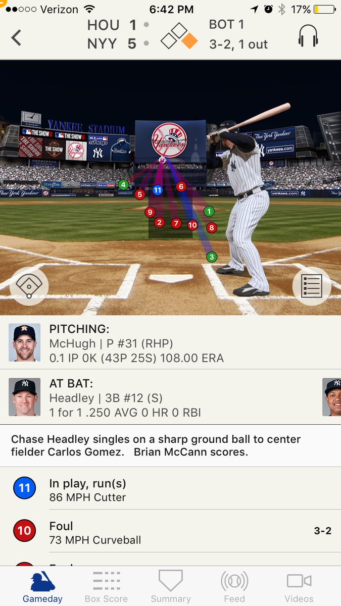 hunnie_66's tweet image. When the games blacked out in your area.. We settle for the #MLBapp with commentary 🙌🏼 #GoYankees ⚾️⚾️⚾️