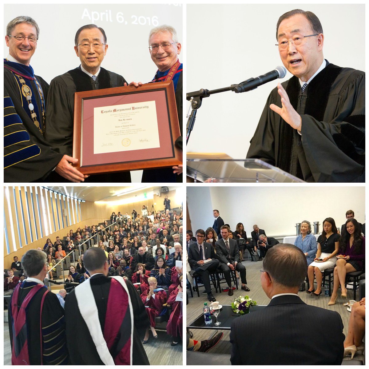 LoyolaMarymount's tweet photo. Scenes from today's historic #BKMatLMU honorary degree conferral ceremony! Full gallery at https://t.co/rYuHC4fbWf https://t.co/GWz0HegZZM