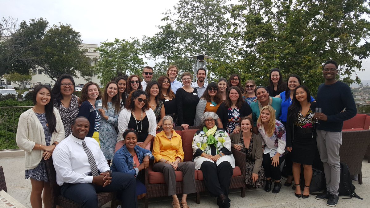usdsasc's tweet photo. USD SASC Graduate Assistants Reception with VPSA Carmen Vazquez at La Gran Terraza 
#usdsasc #usdsoles https://t.co/mShPXZl2Xu