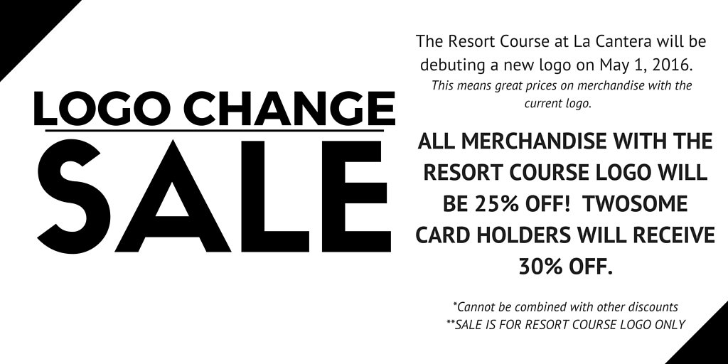 GolfLaCantera's tweet photo. Join us for our New Logo Sale at the Resort Course! Details below: https://t.co/GAGVqFipWf