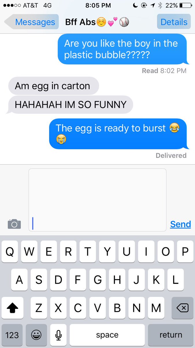 paashleynaugle's tweet photo. @abbyettinger2 is so funny #EggProbs https://t.co/sfKw4TdAAZ