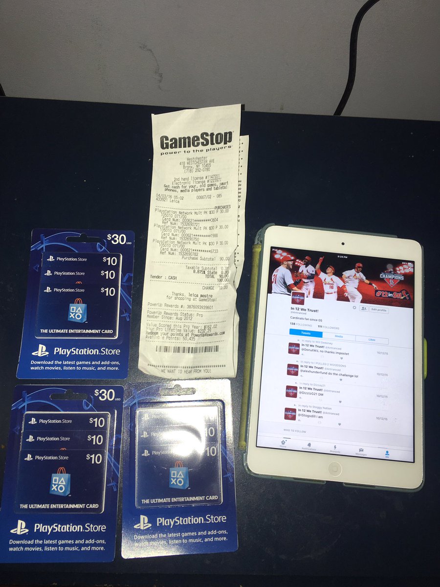 Nimzo1207's tweet image. 90$ Worth of PSN Codes Trading For PayPal $ @InQRTs @6odlikeRTs @DNR_CREW @NightRTs @Retweelgend @ShoutRTs