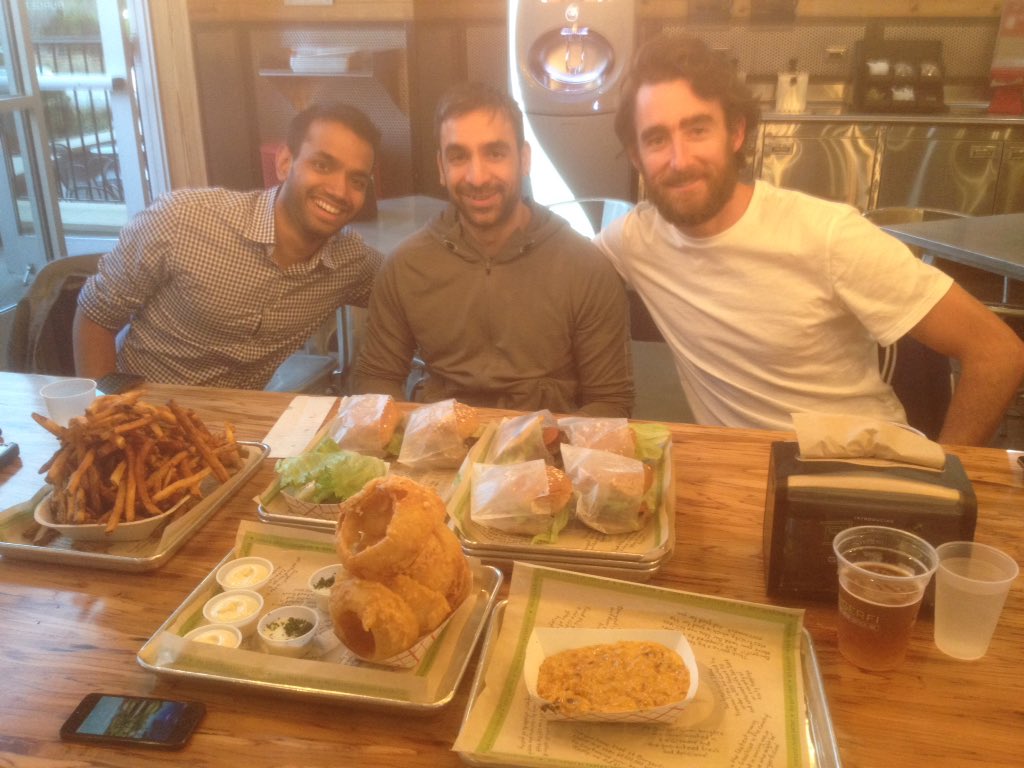 UnimelbTeam's tweet photo. The boys were a bit over zealous ordering. #burgerfi #EmoryUniversity @UniMelbMDHS @unimelb https://t.co/cN2eWQkCGk