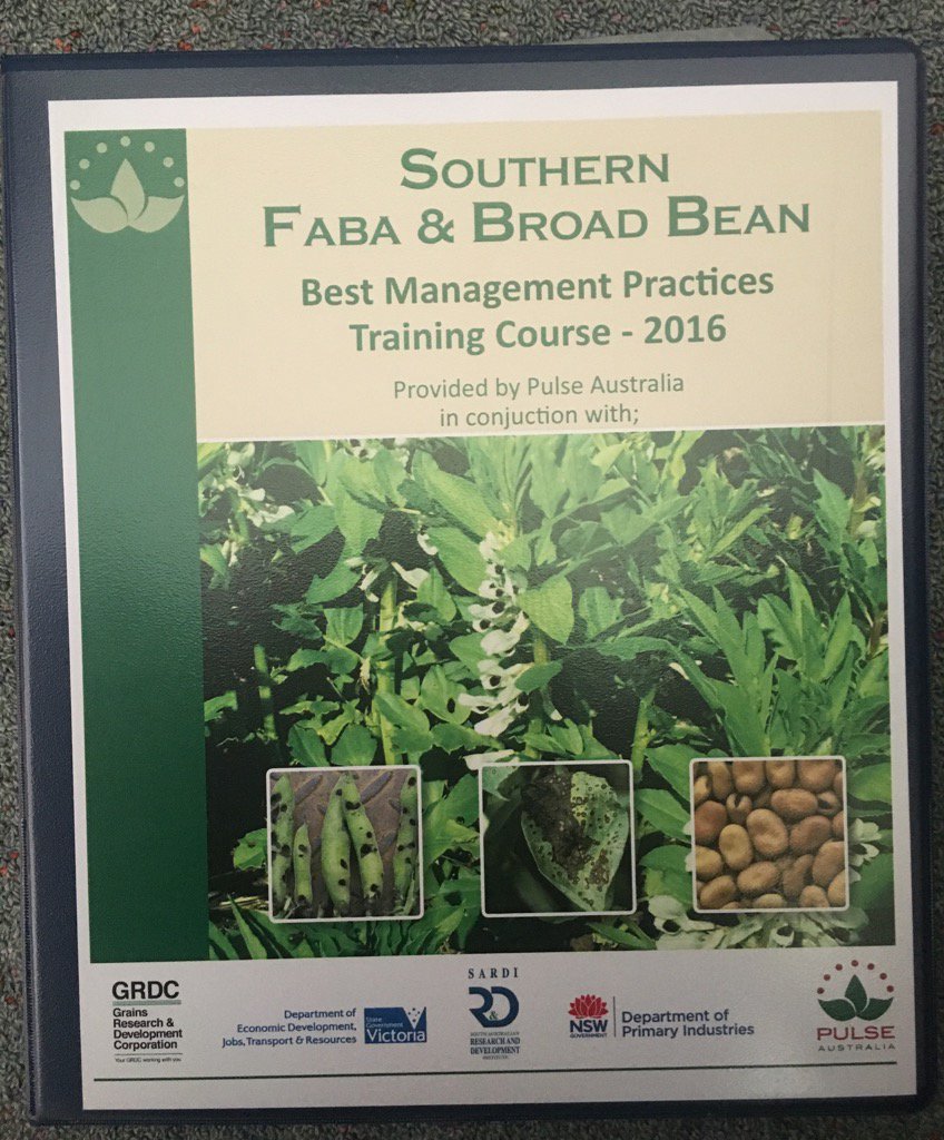 SustGrainAust's tweet photo. We are at a Victorian #fababean best management training day. #emergingarea #industrydevelopment Gippsland, VIC https://t.co/TiuEr3732G