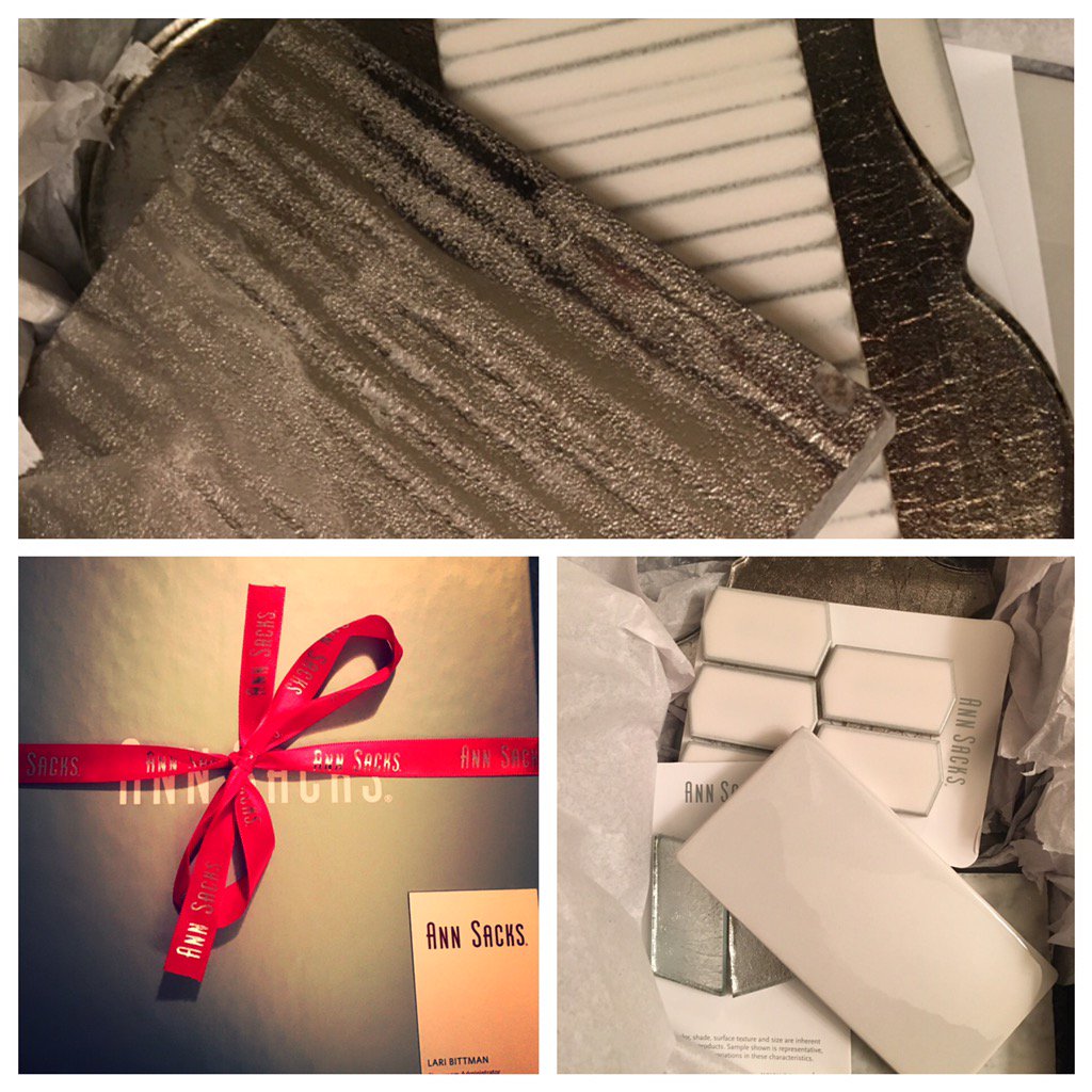 RFluharty's tweet photo. Fun box of goodies from the new @AnnSacks_WDC showroom. Thanks Lari can't wait to find a place to use them! https://t.co/0S9k0uXs6p