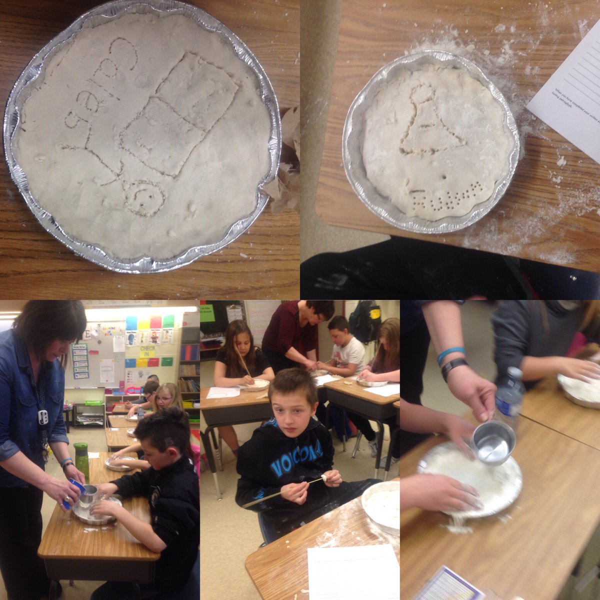 Teacher0708's tweet photo. Made our petroglyphs. Next up oral presentations. #ele7 ele#5 @IREC1 https://t.co/b1N2dcUPt2