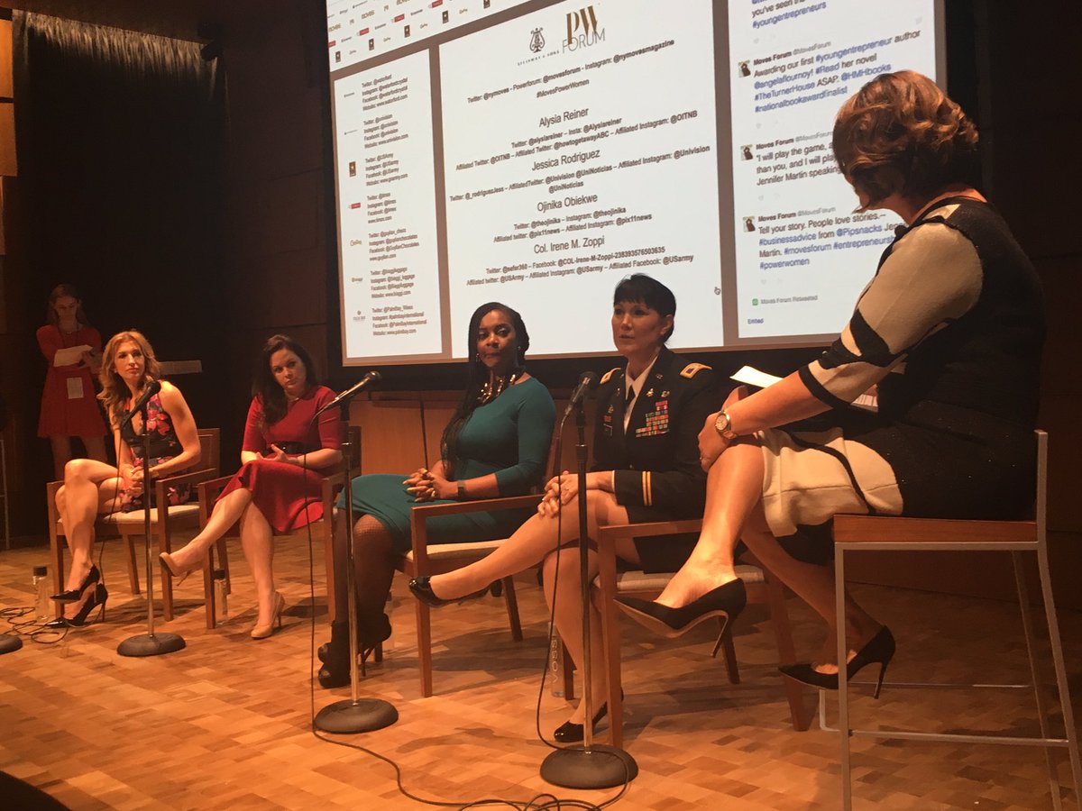 usarec's tweet photo. "The most important thing in my life isn't the struggle it's about the journey." Col Zoppi #PowerWomen @movesforum https://t.co/SCaP3PUz3d