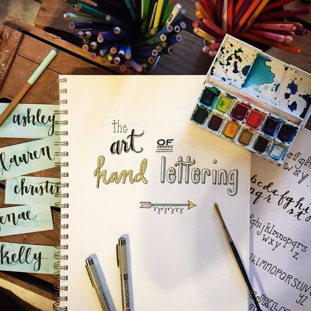 Learn the art of hand lettering and design your favorite phrase. bit.ly/1RVU45O