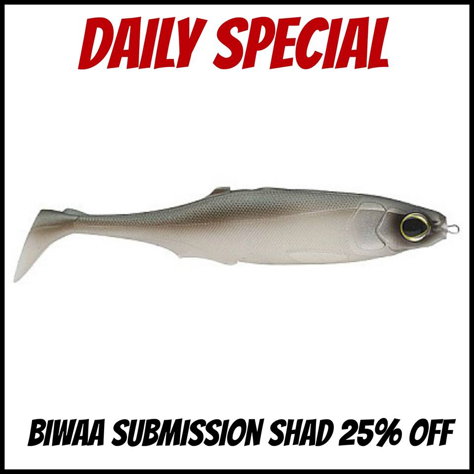 TackleWarehouse's tweet photo. Daily Special Biwaa Submission Shad! #Fishing #TWdailyspecial #Biwaa
Shop ==> https://t.co/AFEB5T3ZZr https://t.co/Z9rit5Nqbu