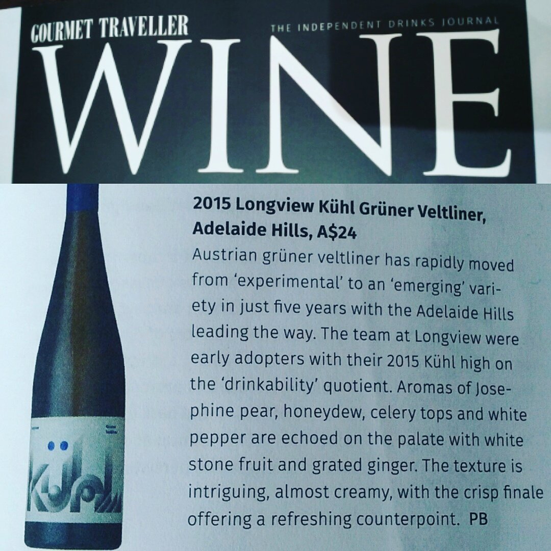 We are chuffed to have our gruner featured as one of @gtWINEmag's best buys under $25!