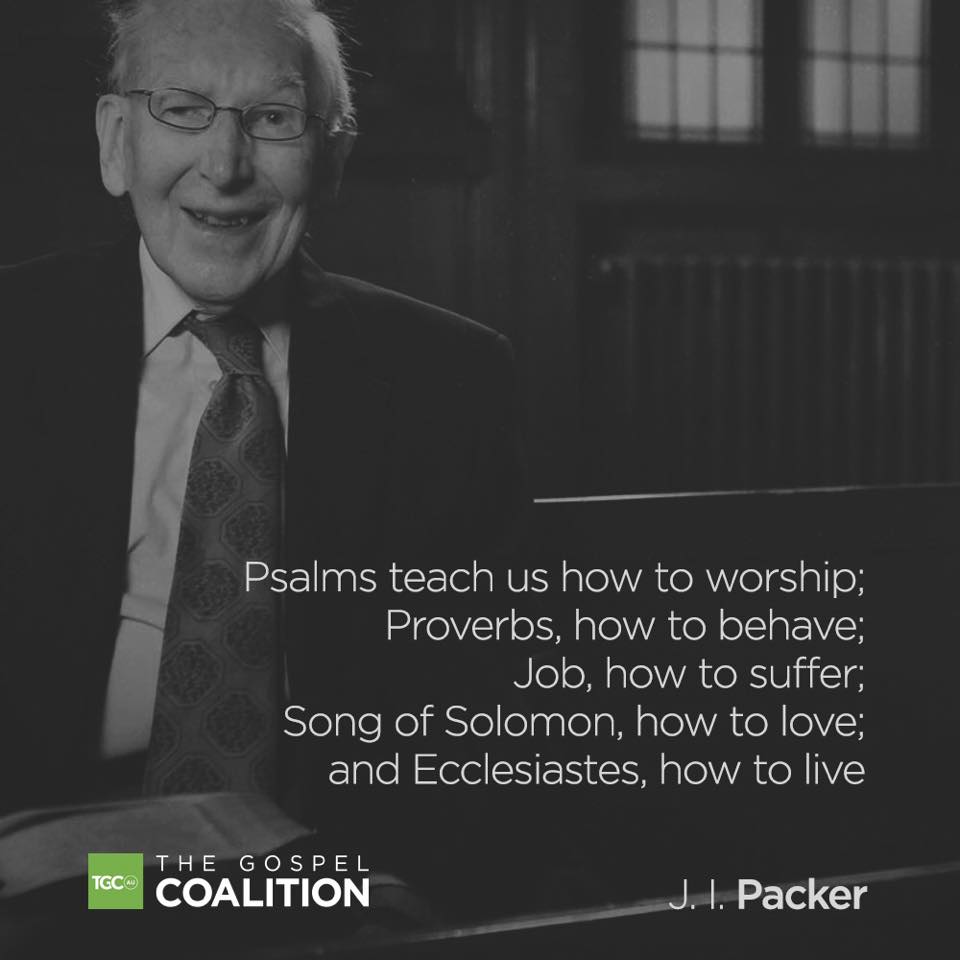 MattSmethurst's tweet image. Psalms—how to worship
Proverbs—how to behave
Job—how to suffer
Song of Solomon—how to love
Ecclesiastes—how to live