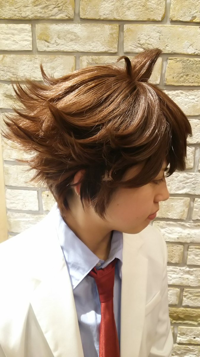 男装コスプレブランドcopin店舗情報 オリジナルキャラクターウィッグより及川徹風ウィッグ使用例です 特長ある髪型 を再現 流れが仕上がっているのでお手持ちのワックスやスプレーで簡単にセット出来ます 6900円 税抜き で販売中 画像のウィッグ