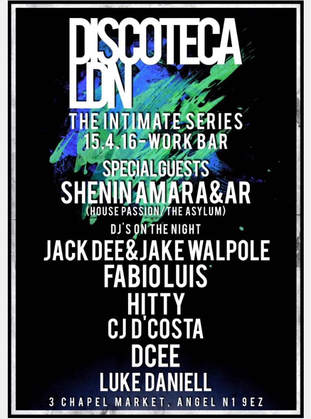 Cannon_Life16's tweet photo. We Will Be Supporting Our Good Friend @FabioLuisDJ @DiscotecaLDN Tomorrow Night. Tickets Are Only £5!! https://t.co/BsVVqID44F