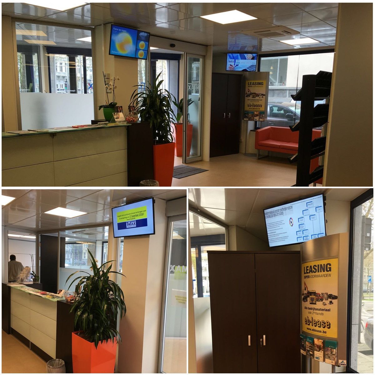 SilverArt_be's tweet photo. AXA bank en verzekeringen op de Amerikalei in Antwerpen. #digitalsignage #marketing https://t.co/5UUeQ8yAXr