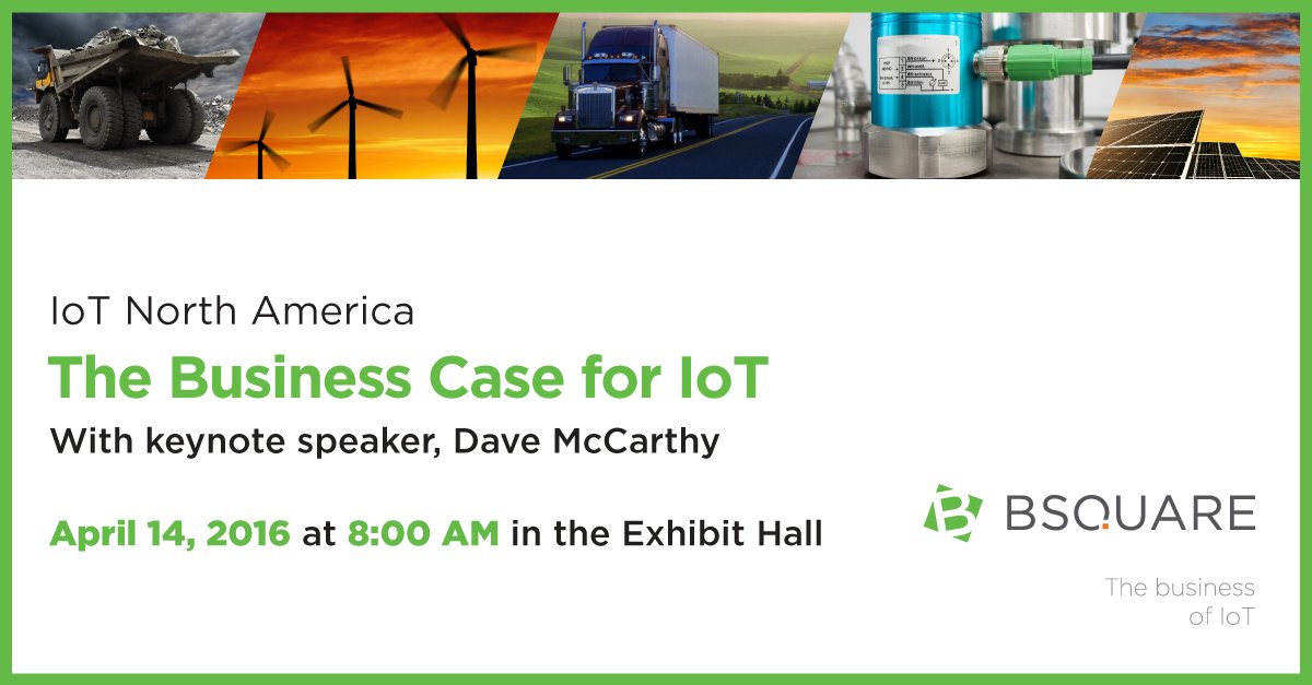 Bsquare Corporation on Twitter: "Don't forget to join keynote speaker, Dave McCarthy at 8:00am