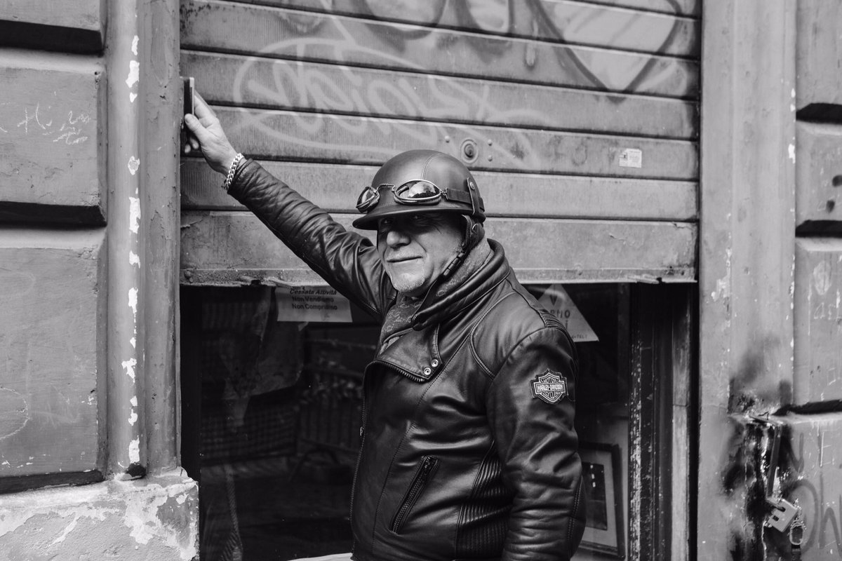 GU_Music's tweet photo. Motorcycle guy captured in Naples,1 of the many images in the Collectors Edition #GU41 https://t.co/Bgzfx5blU5 https://t.co/7rHojBTLff