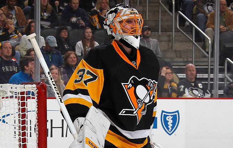 TSNHockey's tweet photo. From @frank_seravalli: Surprised at how calm Zatkoff was in Gm 1? The Penguins weren't. https://t.co/xonsgwUZcT https://t.co/gyl2iwEnZD