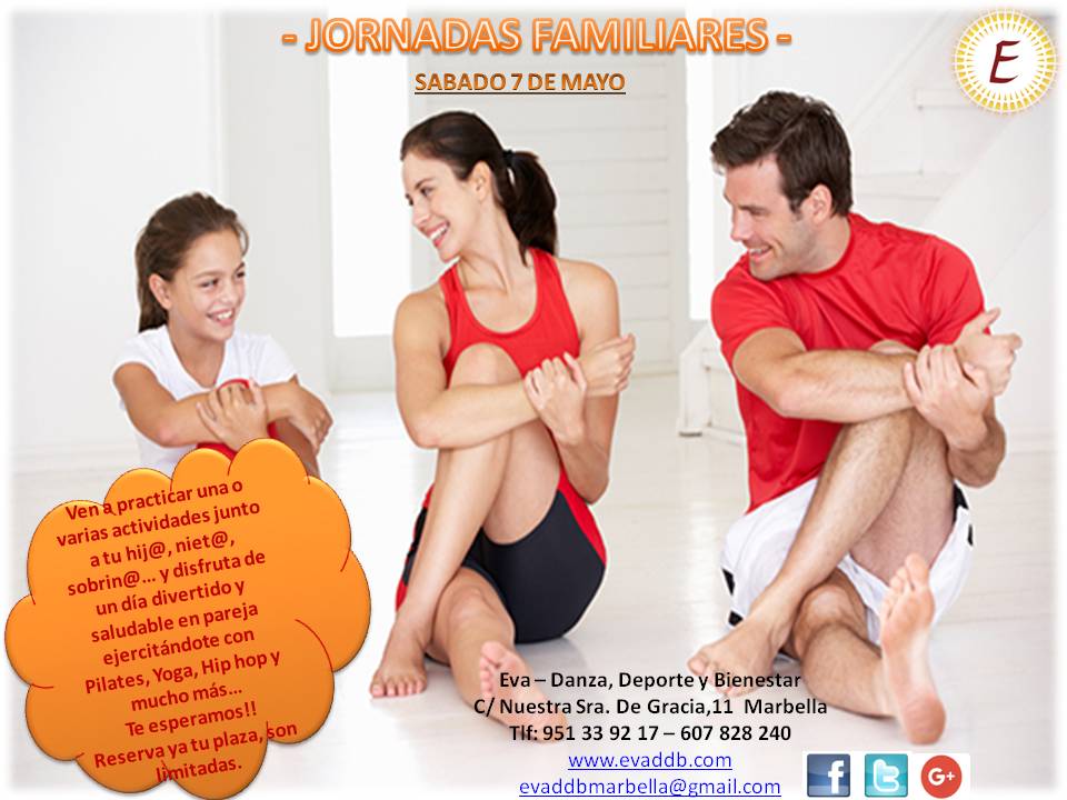 EvaDDB's tweet photo. Ya estan aquí nuestras #JornadasFamiliares
Reserva tu plaza y ven a pasar un sábado diferente!!#Marbella #evaddb https://t.co/YpsurqVy0i