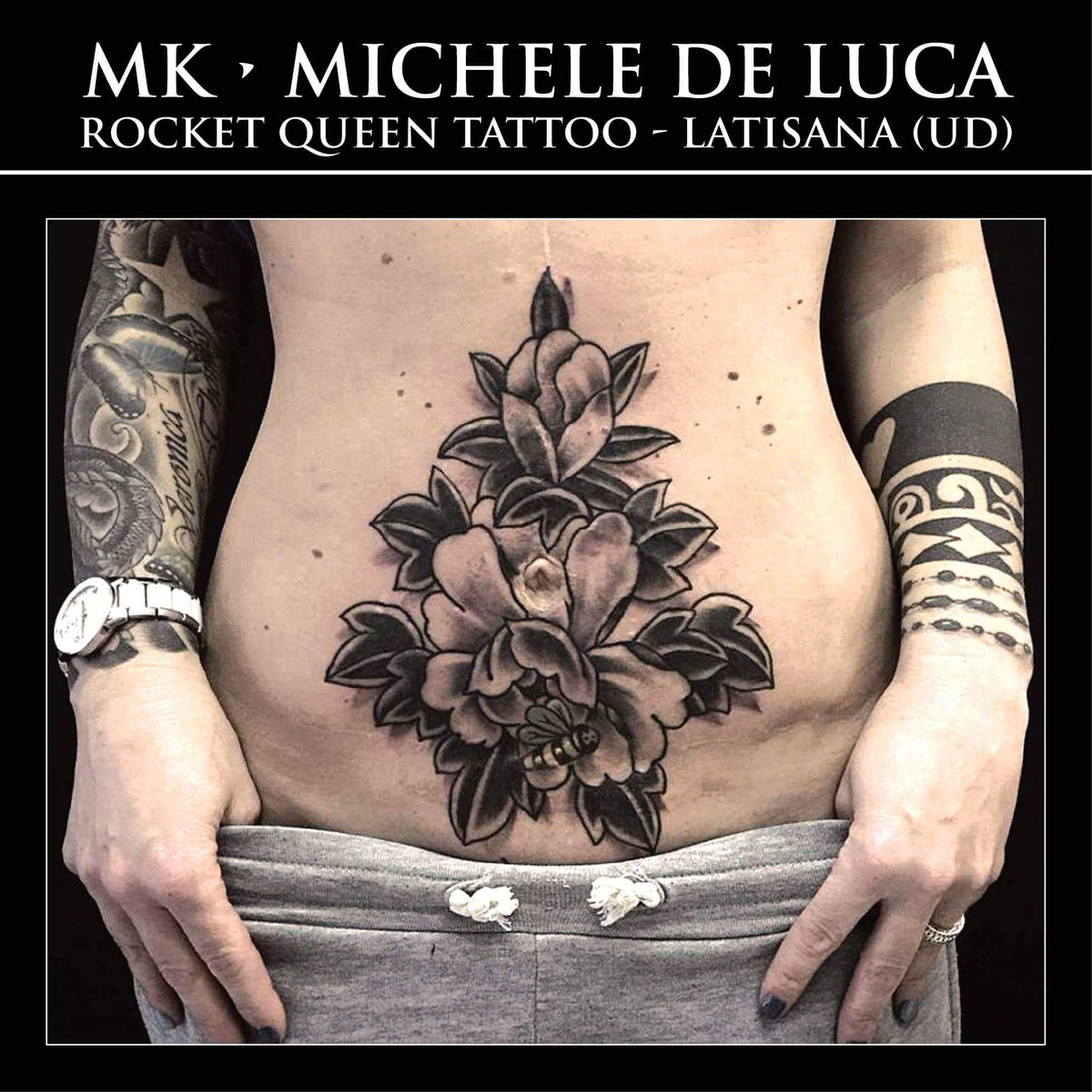 RocketQueenShop's tweet photo. #comeSe le cicatrici non si potessero coprire... e invece si😊 #tattoo #flowers #latisanatattoo #friulitattoo https://t.co/oSXPgvvoKs
