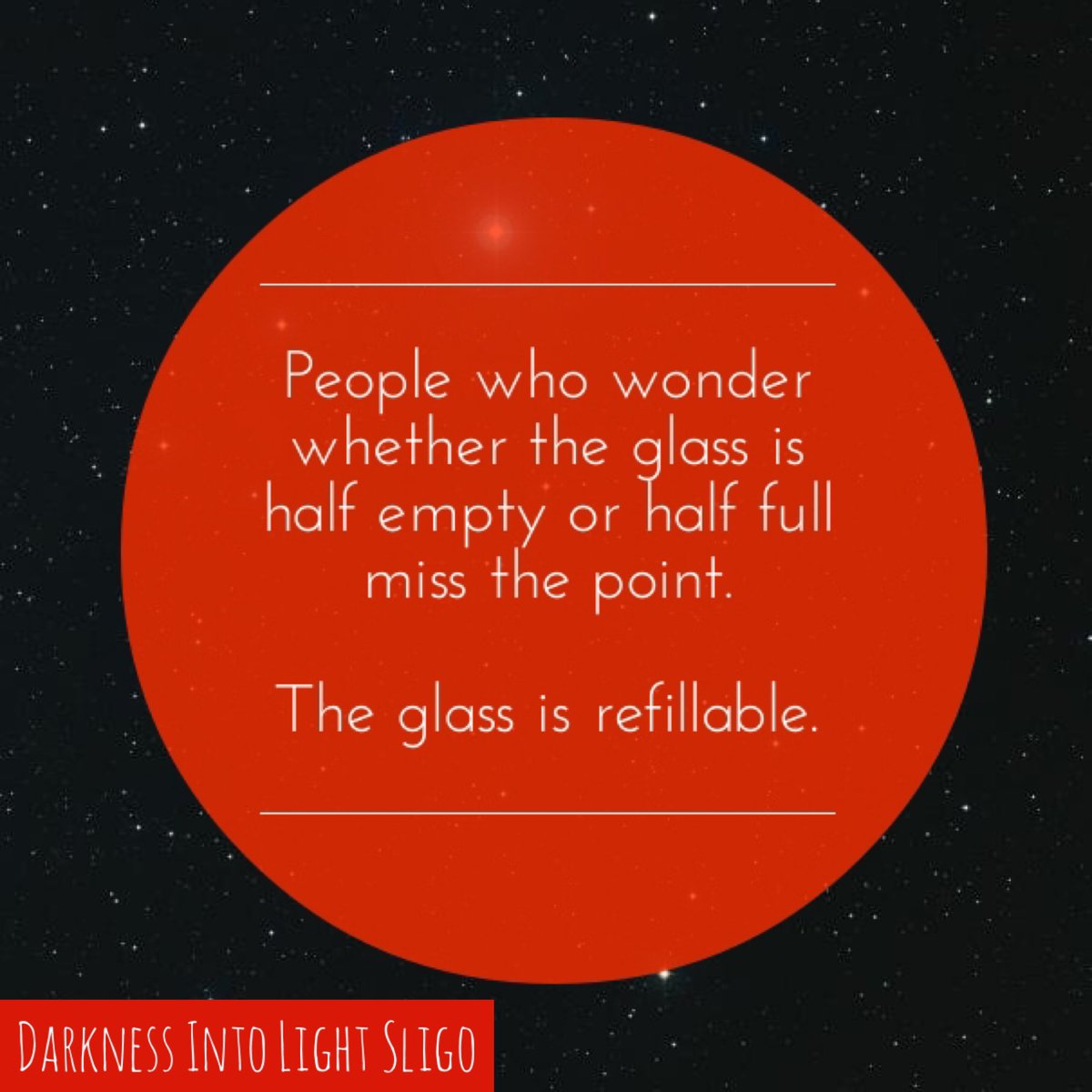 A different perspective can offer Hope. 

#DIL2016 <a href="/PietaHouse/">Pieta</a> <a href="/ElectricIreland/">Electric Ireland</a>