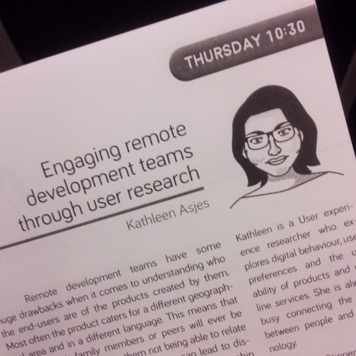 Access_Stippen's tweet photo. This is me - speaking today @aceconf - yay! https://t.co/GMKdxa3AZQ