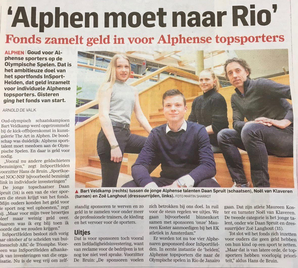 #Ad kopt vandaag: Alphen moet naar Rio! #alphenaandenrijn #topsport #sport