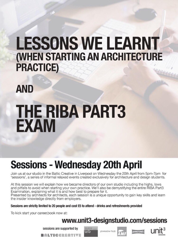 unit3_sessions's tweet photo. Places still available for next weeks student session event at @balticcreative - book now! https://t.co/T26sr8kJUm https://t.co/1ZBYHyTxjq