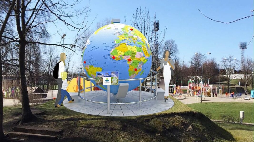 Par liepājnieku sasniegumiem pasaulē un pasauli Liepājā drīz vēstīs šāds vides objekts! Paldies @celajs un NPKexpert