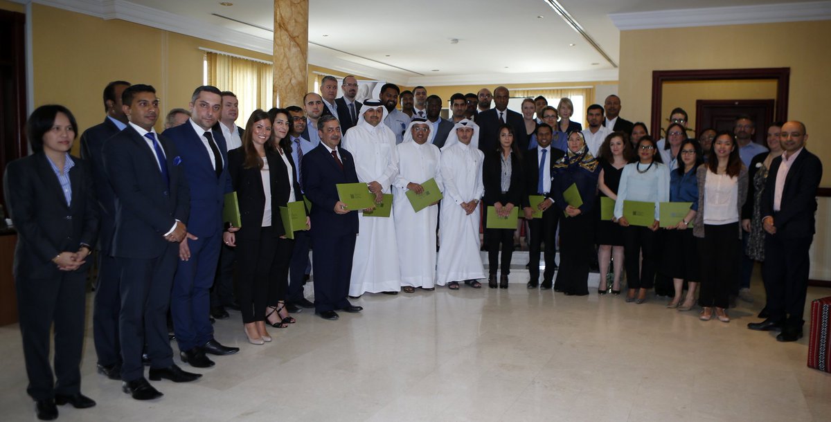 CushwakeQatar's tweet photo. @DTZDoha at the #NPDQatar appreciation ceremony with other participating companies @QGBC #Doha #sustainability https://t.co/LfeWVwLUGM