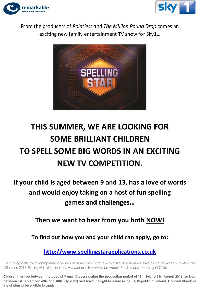 MiltoncrossAcad's tweet photo. Apply now for a new Sky 1 television show! @mx_studentvoice @MX_PEdept @MX_Humanities @MXDofE @TKATAcademies https://t.co/t7yyVragQF