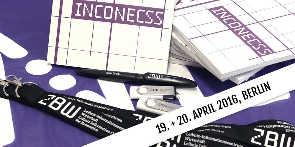 ZBW_MediaTalk's tweet image. Die #INCONECSS kann los gehen! bit.ly/1qqT8wI | @ZBW_news