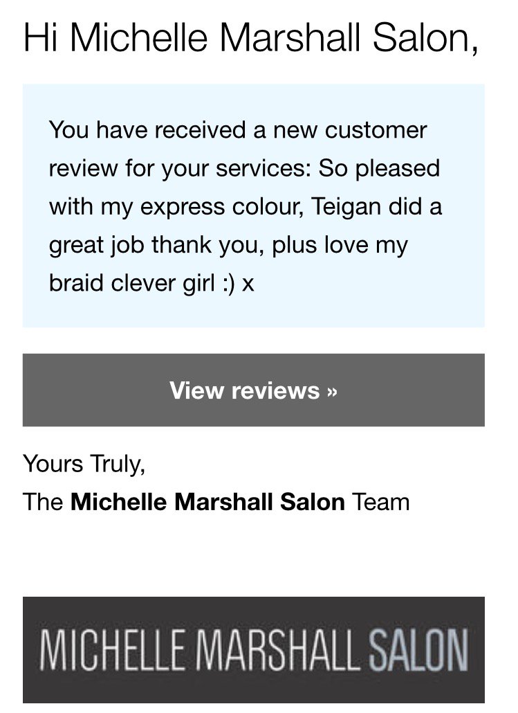 m_m_salon's tweet photo. Well Done Teigan! Thank you for a lovely review, we have the BEST clients! #bestclients #expresscolour #braids https://t.co/M8LXwaAaJH