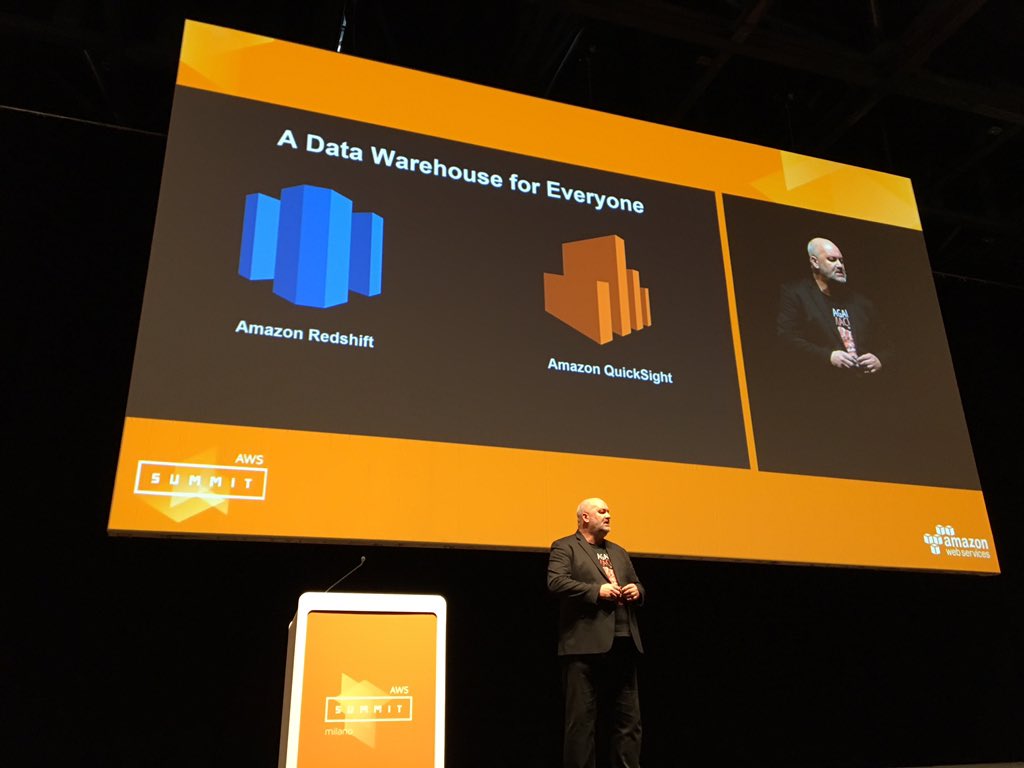 danilop's tweet image. The old data warehouse model has failed, now everyone can build their own in the cloud #AWSSummits #Milan