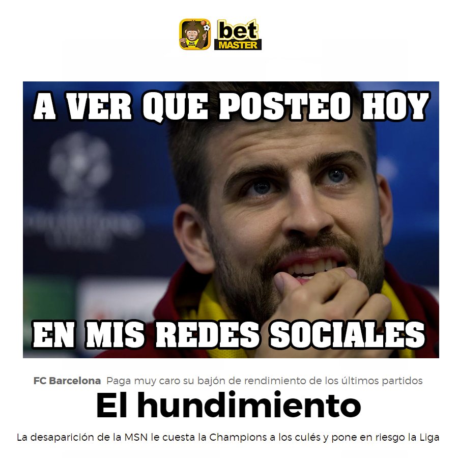 BertoMonkey's tweet image. Pasó el #Atletico y #Pique se encuentra en un gran dilema #AtletiFCB #AtleticoBarcellona j.mp/betMasterApp