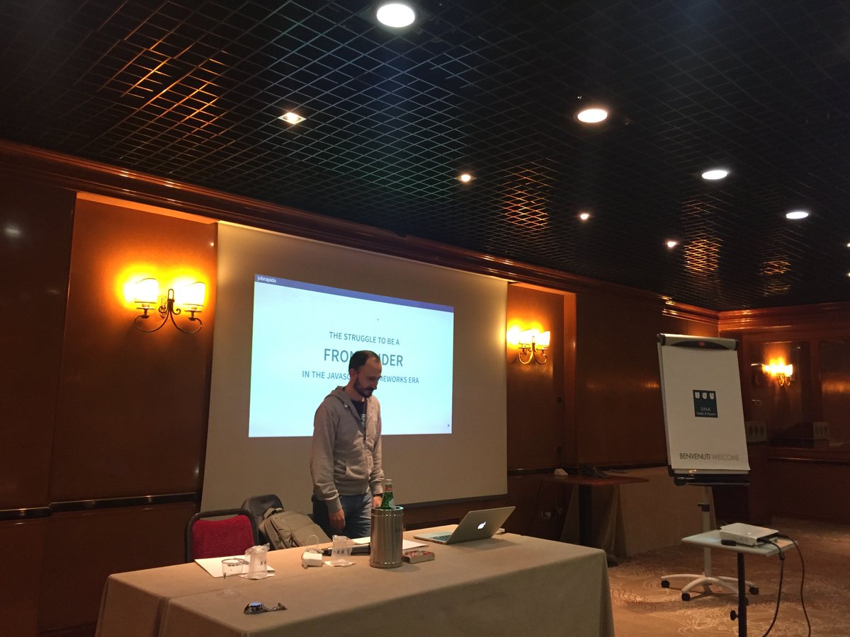 jobrapidodev's tweet image. What does being a #frontender mean today? @andreavaghi tells us where  fun comes from (with some #javascript jokes)