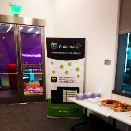 andaman7's tweet photo. @AlexisrockxTC &amp; @BrandJUL presented A7 at @Health2conSF hosted by @athenahealth in SF!Great feedback from the crowd https://t.co/tA8VjteUM4