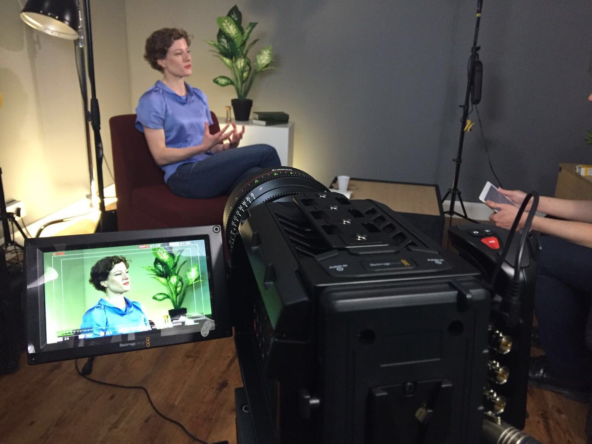 theroofworks's tweet photo. Filming the fabulous Sasha Afanasieva founder of @blubelco in our studio for the launch pad series #theroofworks https://t.co/4brh97TQwa