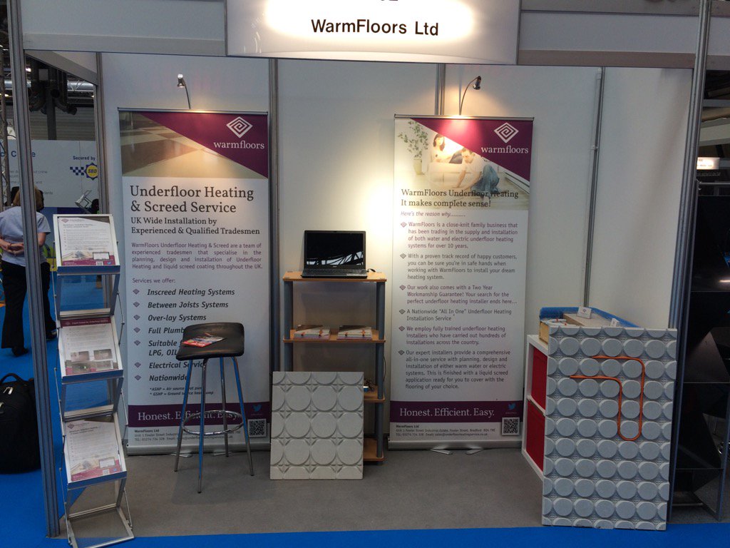 WarmFloors's tweet photo. Happy Thursday! Meet one of the team at NEC2016 home building show! Fetch your ideas and talk to us about UFH! #NEC https://t.co/pik3448DYD