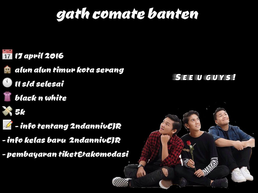 Info gath bulan april YEY jangan lupa dateng guys!💕 SEE U