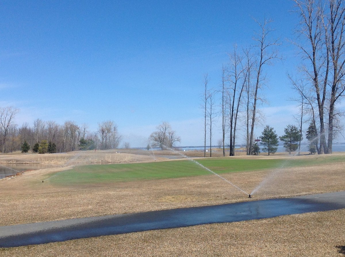 Course in very good Shape and irrigation is on