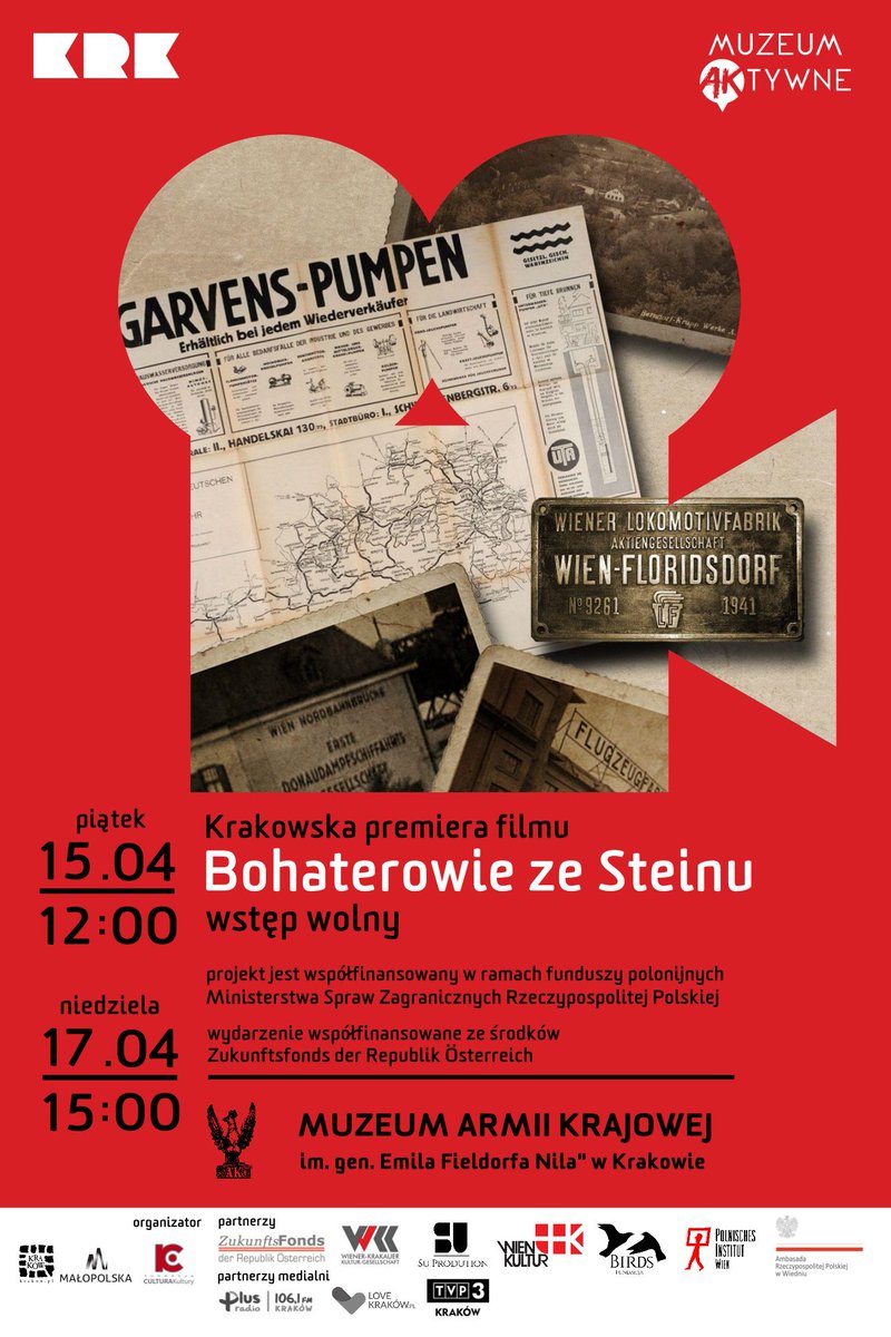 MuzeumAK's tweet photo. #Wiedeń. Członkowie tajnej organizacji #Stragan rozpracowują fabryki pracujące dla III Rzeszy. #premiera filmu https://t.co/Daemwc49IB