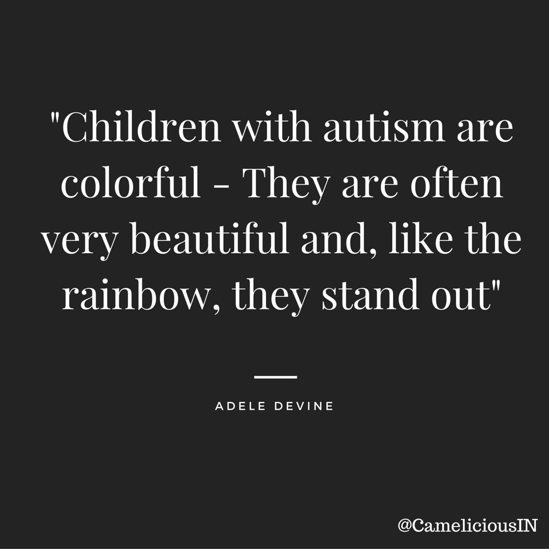 CameliciousIN's tweet photo. Children with #autism are colorful - They are often very beautiful and like the rainbow they stand out. #camelicious https://t.co/9B0WfLcJyI