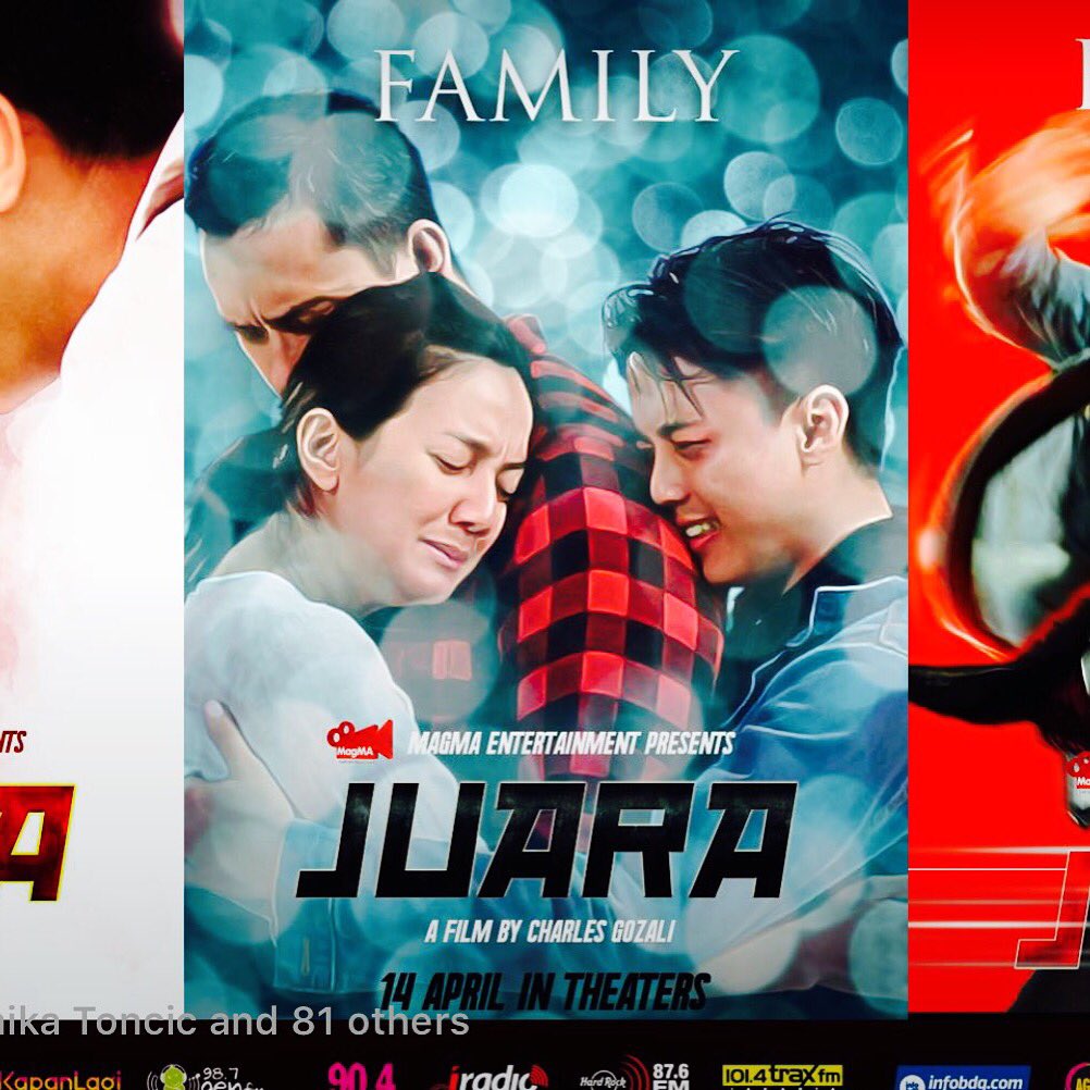 JUARA The Movie rilis di bioskop Indonesia. Mohon doa restu dan dukungannya dgn nonton di bioskop bersama keluarga.