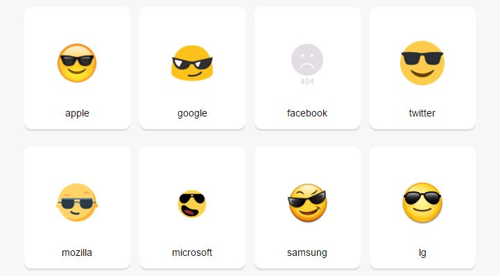 unicodetable's tweet image. Now you can see how an Emoji-character is displayed in different OS:
unicode-table.com/en/1F60E/