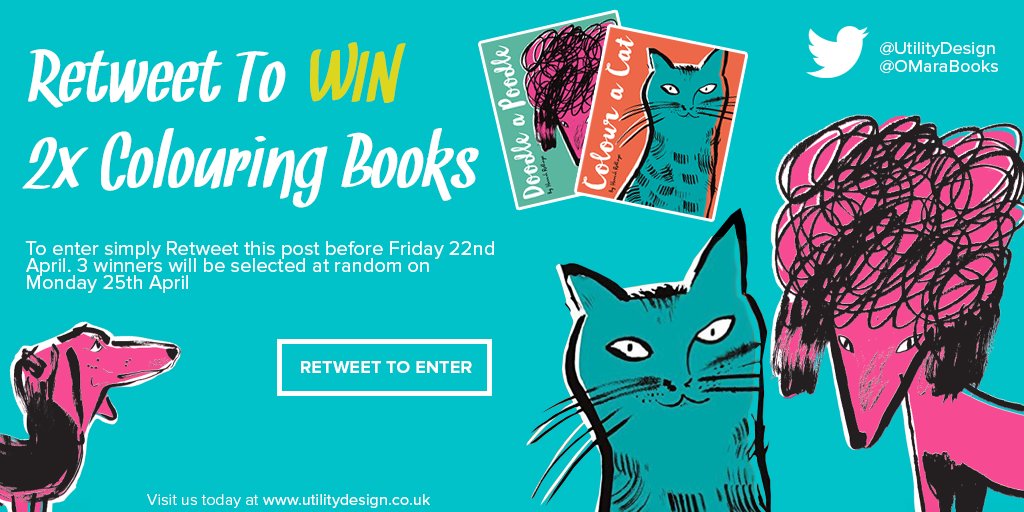 #Giveaway Time! The new #DoodleAPoodle &amp; #ColourACat are here &amp; you can WIN a copy of each for FREE - RT To Enter 😀