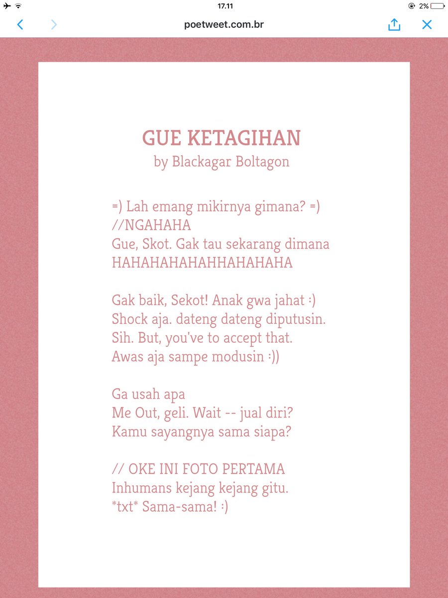 BatagorItem's tweet photo. Saat berubah menjadi puisi https://t.co/1cFlFNznb7