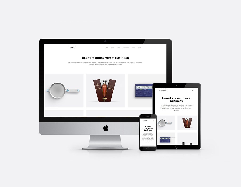 Updated equalsdesign.com with some new work, testimonials and a selection of the stories behind our work!
