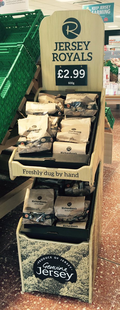 WarrOnWords's tweet photo. Brilliant display of Jersey Royals @CI_Coop St Peter. Well done @RichardsonsJSY for showing how it should be done. https://t.co/vn2QTqM8Kz