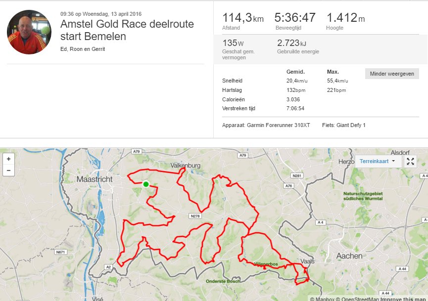gisteren Amstel Gold Race deel route gefietst, fantastisch mooi!