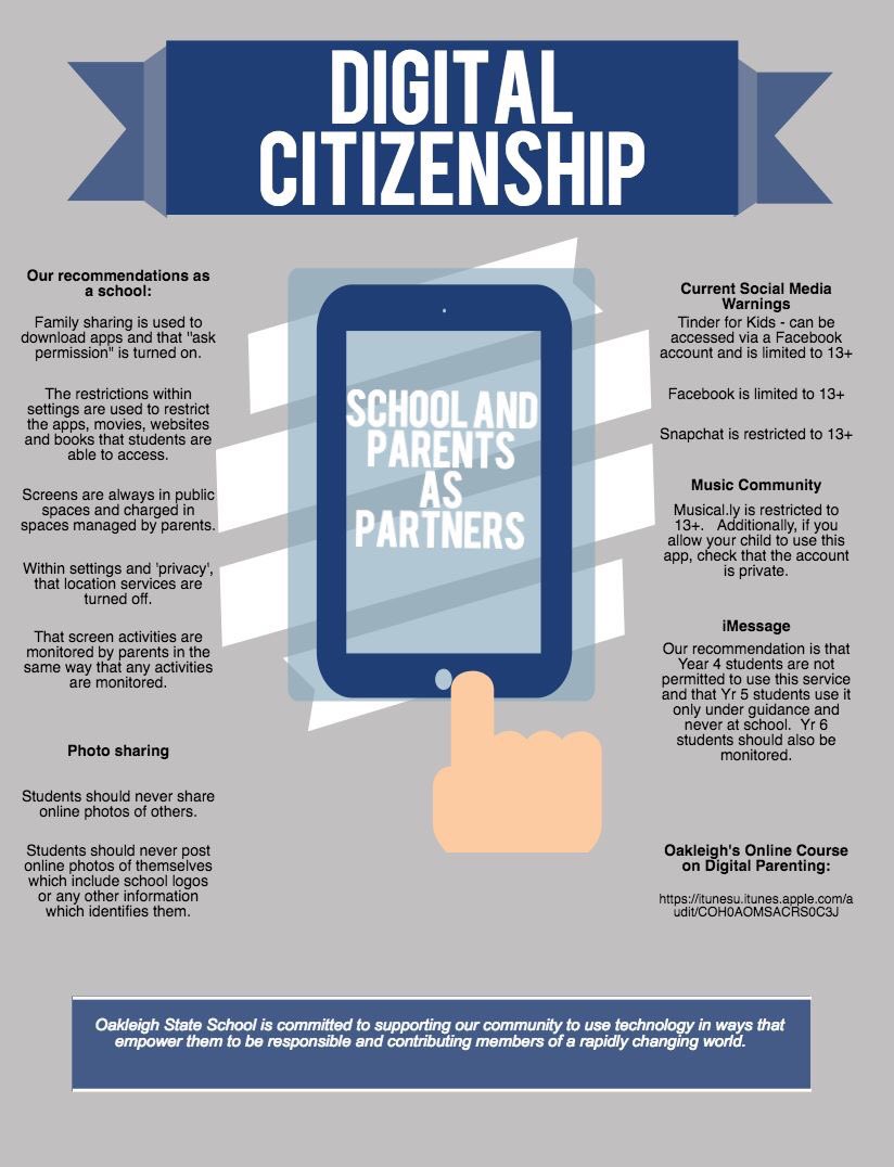 OakleighSS's tweet photo. Digital Citizenship pointers from our teachers -#ossbyo #adechat #ipaded https://t.co/BZ63tYh7qT
